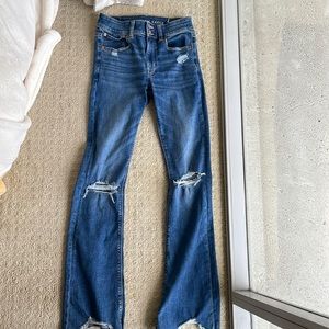 American eagle medium rise flare jeans